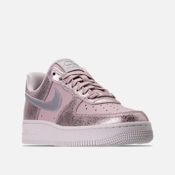 nike air force 1 pink metallic